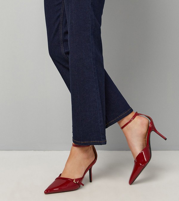 Tilly Faux Patent Leather Pointed Stiletto Heel Pumps