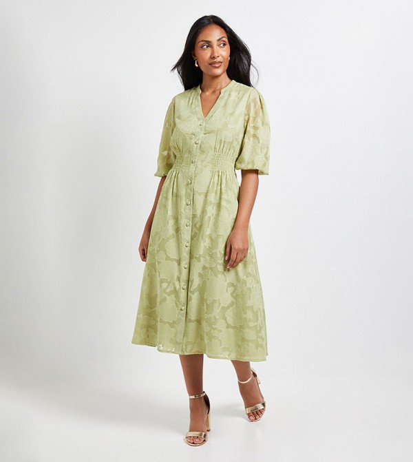 فستان ميدي للمقاسات الصغيرة 