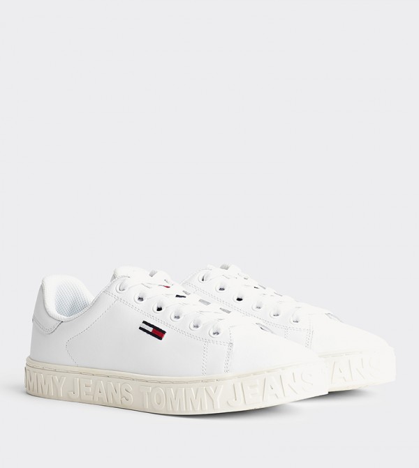tommy jeans icon signature logo flatform sneakers