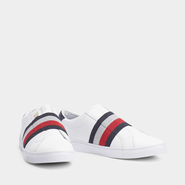 tommy hilfiger glitter slip on trainers