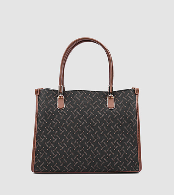 Logo Patterned Tote Bag