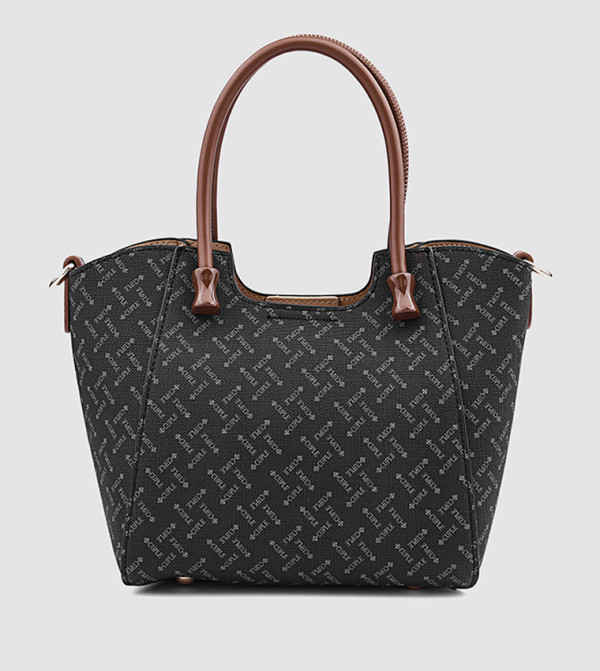 Logo Patterned Shoulder Bag