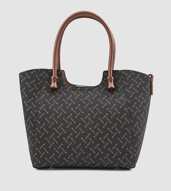 شنطة كتف بنقشة شعار 