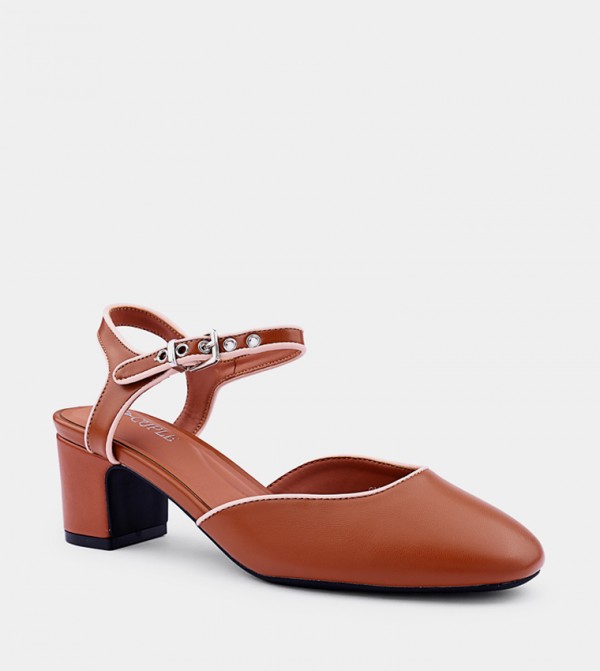 Block Heel Mary Janes Pumps