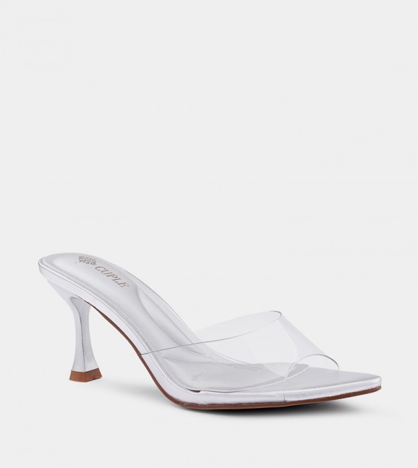 Solid Peep Toe Heel Sandals