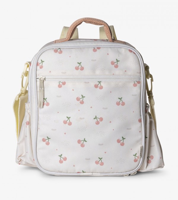 Cherry Printed Insulated Lunch Bag Backpack