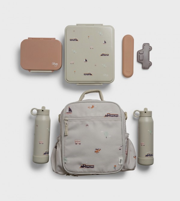 Vehicles Printed Insulated Lunch Bag Backpack