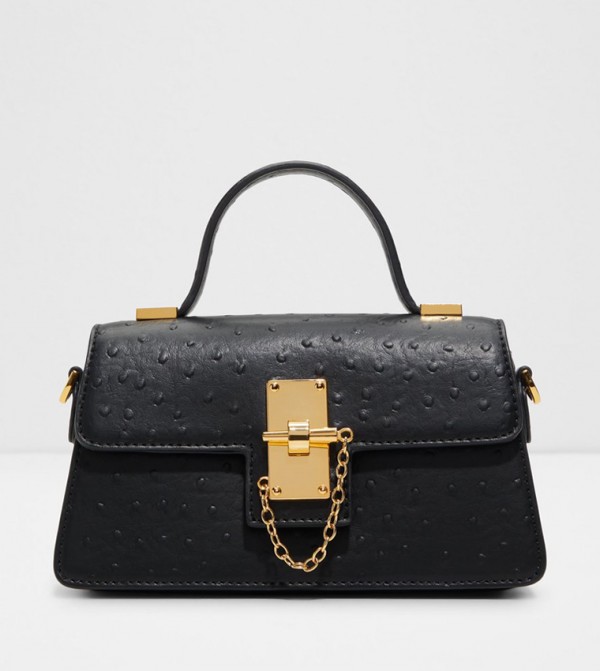 CALLUNA Textured Flap Top-Handle Bag