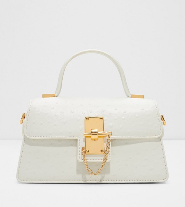 CALLUNA Textured Flap Top-Handle Bag