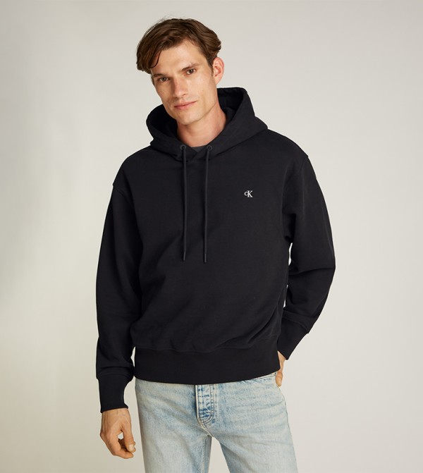 Logo Embroidered Long Sleeves Hoodie