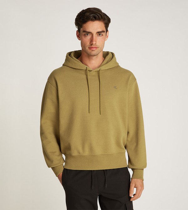Logo Embroidered Zip-Through Hoodie