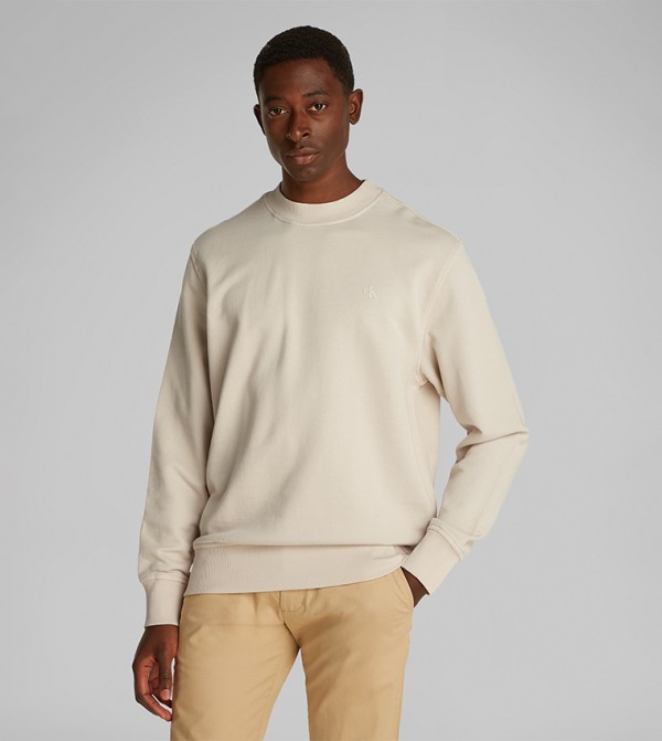 Logo Printed Back Sweatshirt