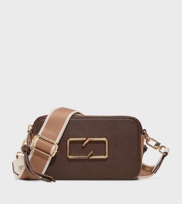 CAMELYA Embossed Zippered Camera Bag