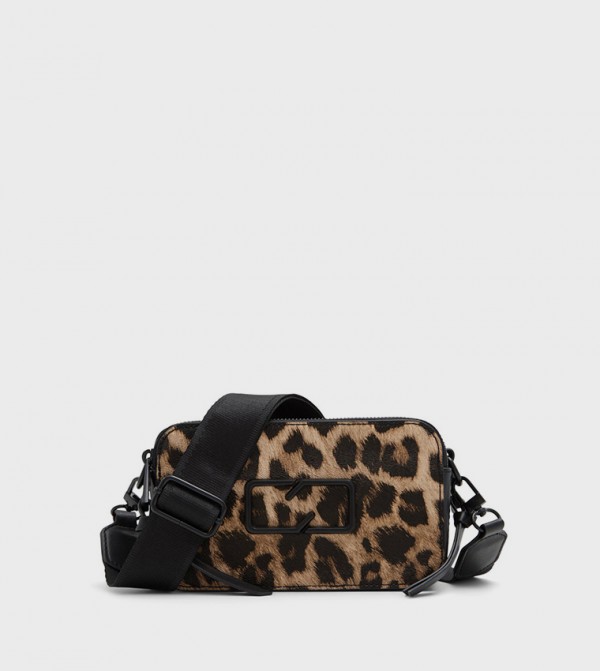 CAMELYA Leopard Print Camera Bag