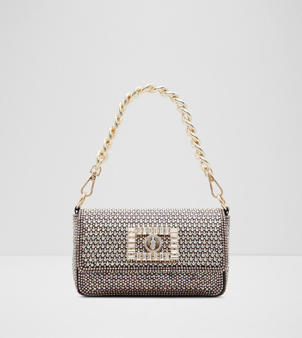 Buy Charles & Keith Nova Woven Chain Handle Shoulder Bag In Beige ...