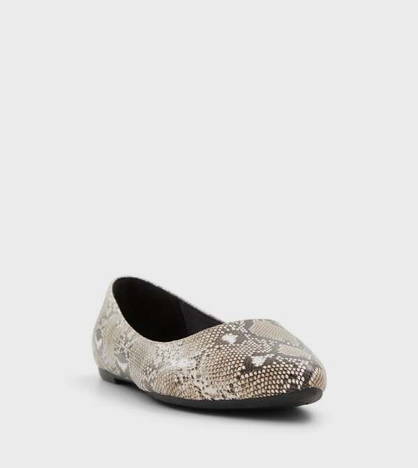CATHRYN Snakeskin Ballerinas