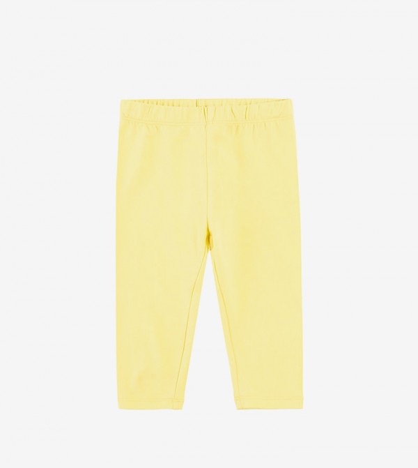 Buy R B Kids Solid Printed Elasticated Leggings Yellow In Yellow 6thStreet Bahrain