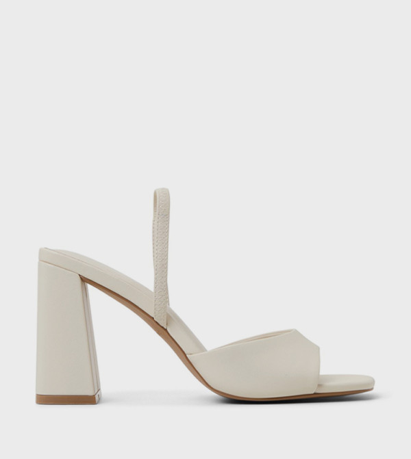 CHELLSEA Open Toe Block Heel Pumps