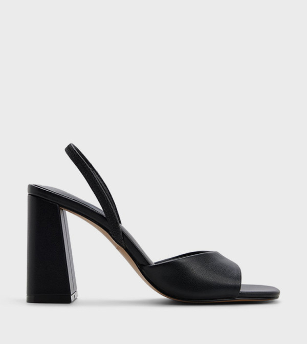CHELLSEA Open Toe Block Heel Pumps