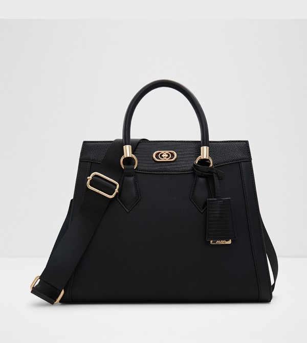 CHENOA Croc Textured Satchel Bag