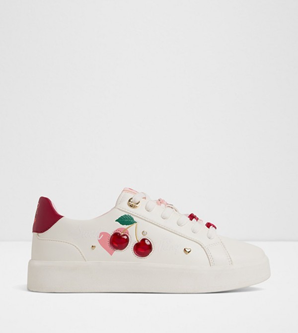 CHERRYLOVE Appliqued Lace Up Sneakers