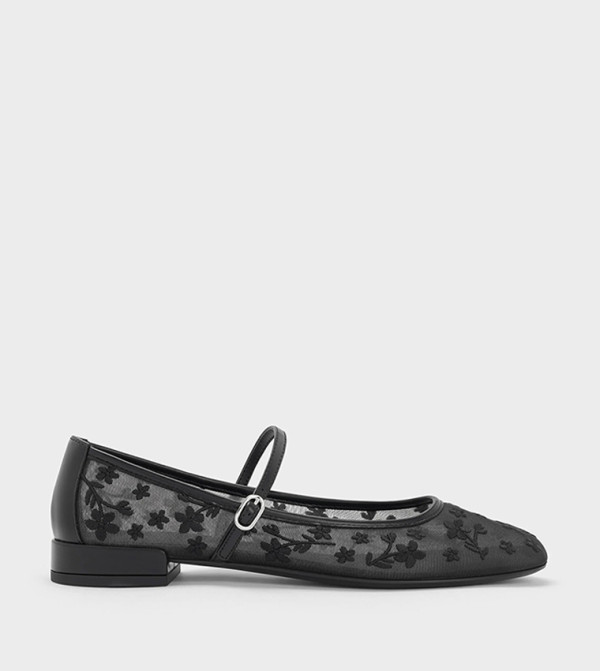 Gertrude Mesh Mary Jane Shoes