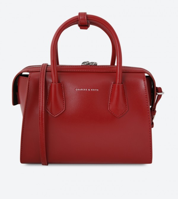 Buy Charles Keith Double Zip Totes Red In Red 6thStreet UAE