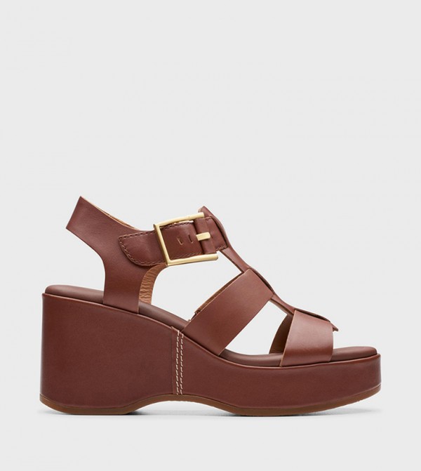 MANON COVE Buckle Closure Strap Platform Heel Sandals
