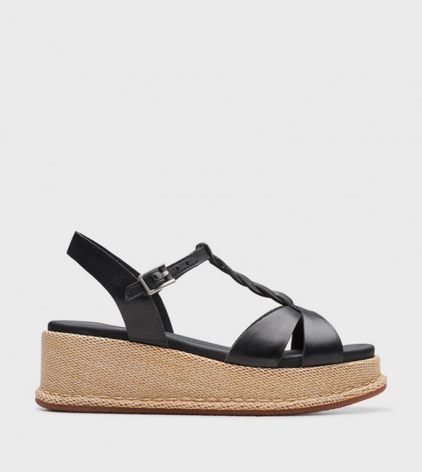 KIMMEI TWIST Open Toe Wedge Sandals