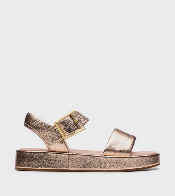 ALDA STRAP Metallic Platform Sandals