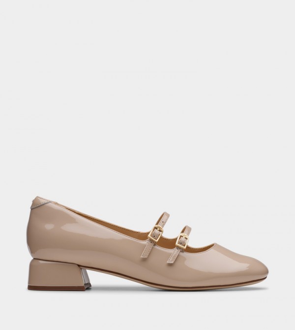 DAISS30 SHINE Buckle Detail Mary Jane Pumps