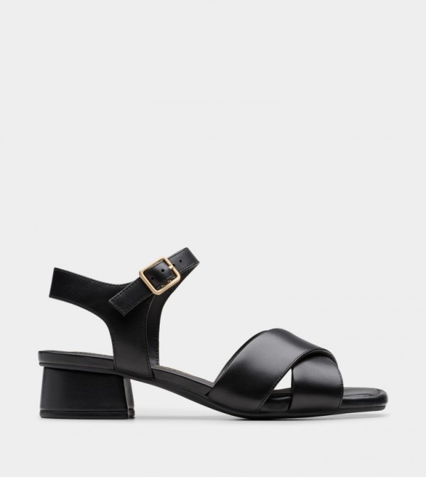SERINA35 Ankle Strap Block Heel Sandals