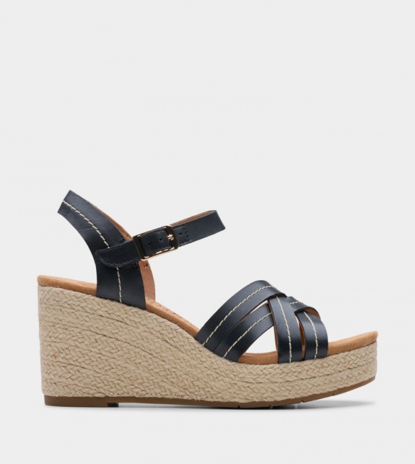 SABINA Ankle Strap Espadrille Wedges