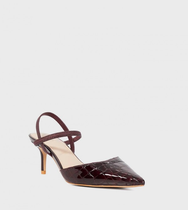 CLASSICAL Textured Pointed Toe Pumps