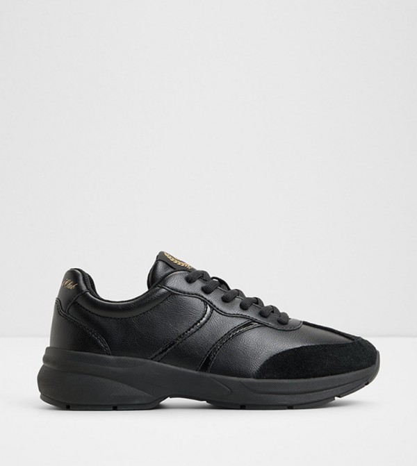 CLUBCHIC Textured Lace-Up Sneakers