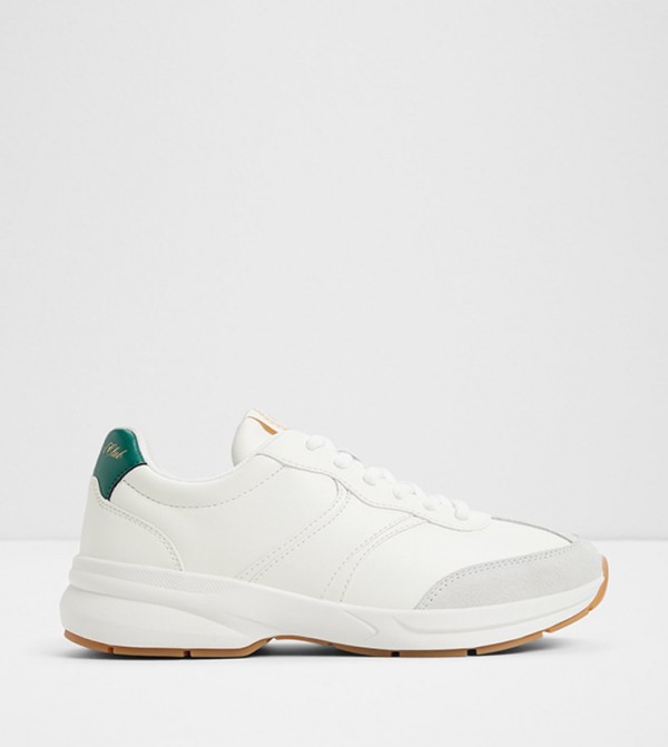 CLUBCHIC Textured Lace-Up Sneakers