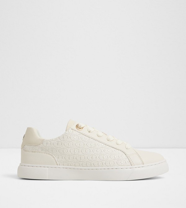 CLUBLUX Embroidered Lace Up Sneakers