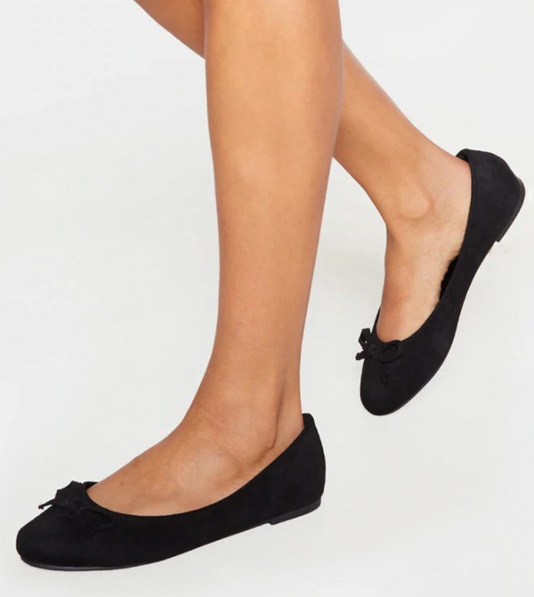 Wide Fit Round Toe Ballerinas