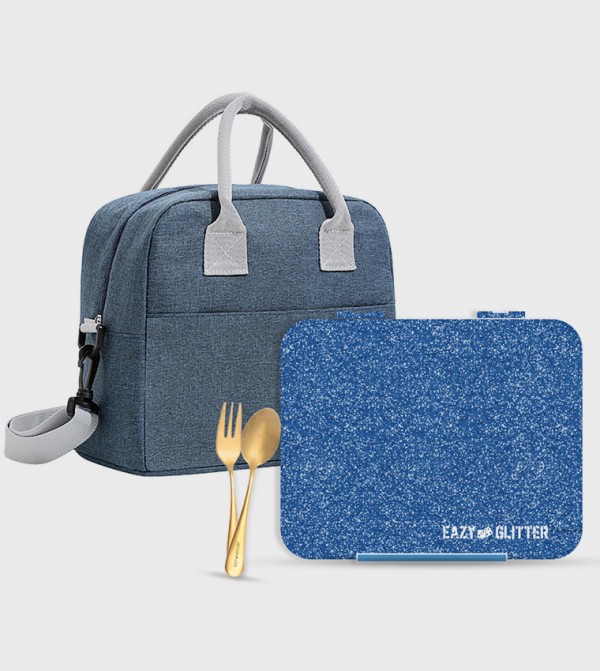 Shimmer 6 & 4 Convertible Bento Lunch Box Set with Bag