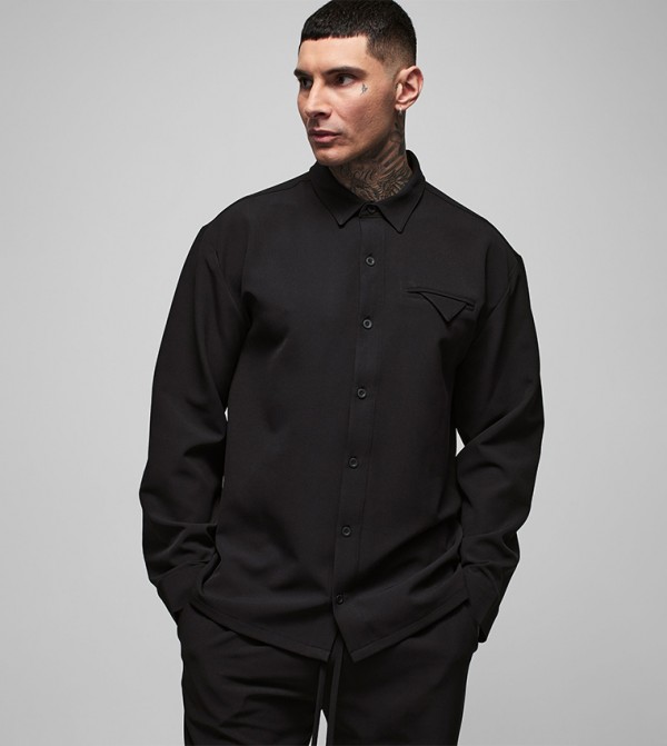 Tall Stretch Long Sleeves Oversized Shirt