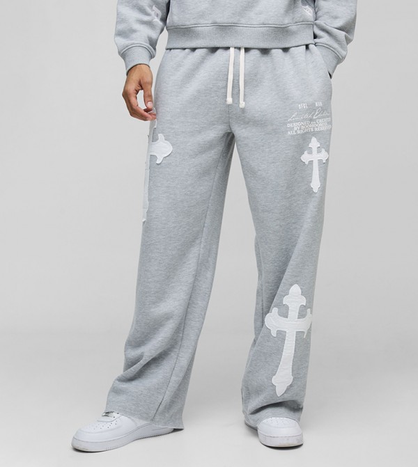 Limited Edition Cross Applique Sweatpants