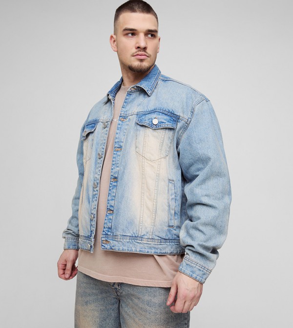 Tall Washed Oversized Denim Jacket