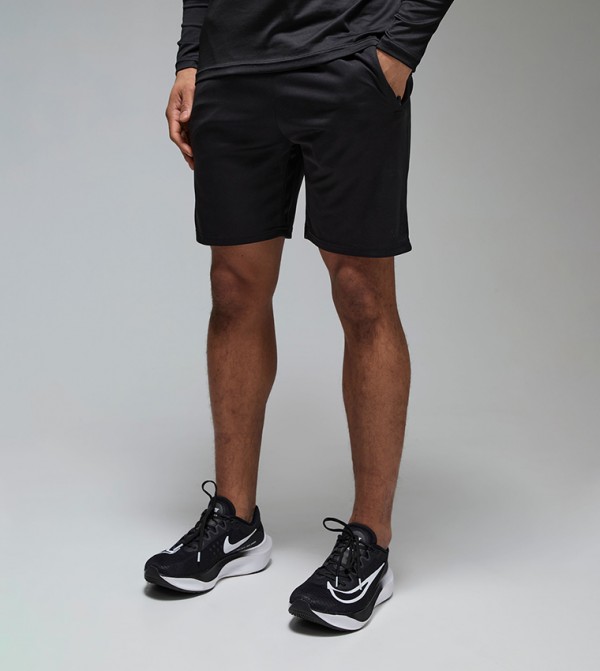 Active Zip Pockets Stretch Gym Shorts
