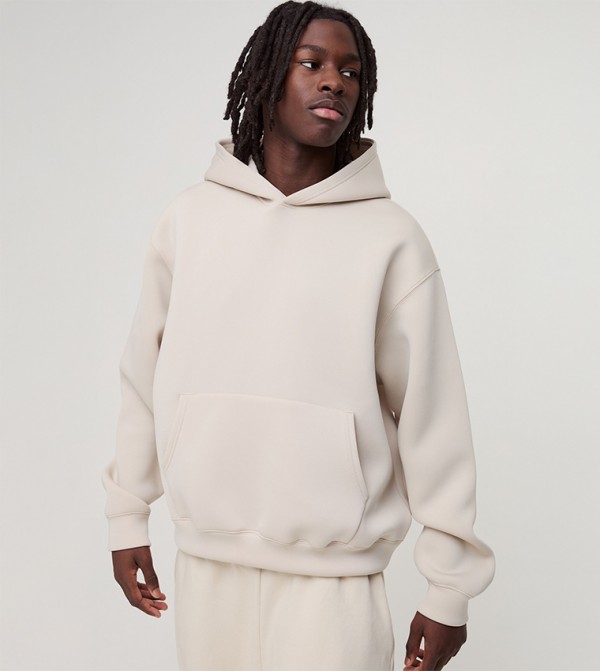 Solid Long Sleeves Oversized Hoodie