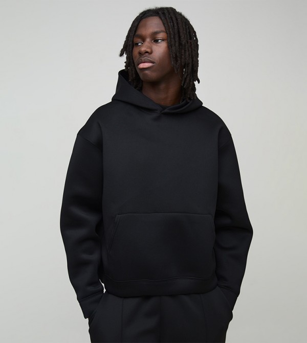 Solid Long Sleeves Oversized Hoodie
