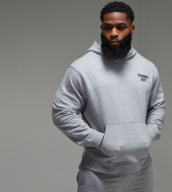 Printed Long Sleeves Oversized Hoodie