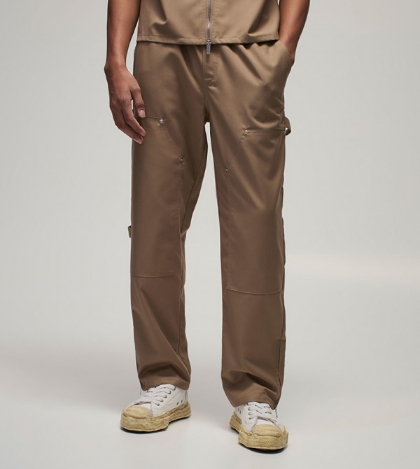 Carpenter Detail Straight Fit Trousers