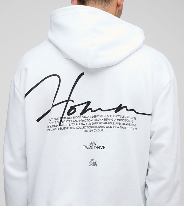 Homme Embroidered Oversized Hoodie
