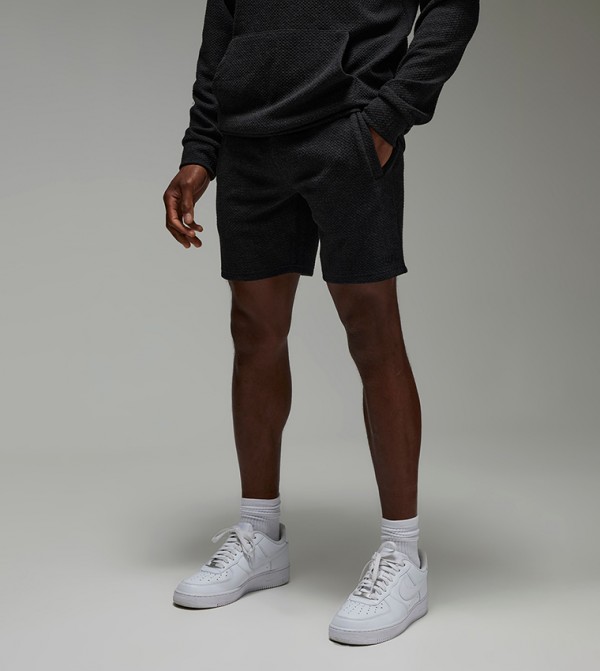 Textured Double Knit Active Shorts