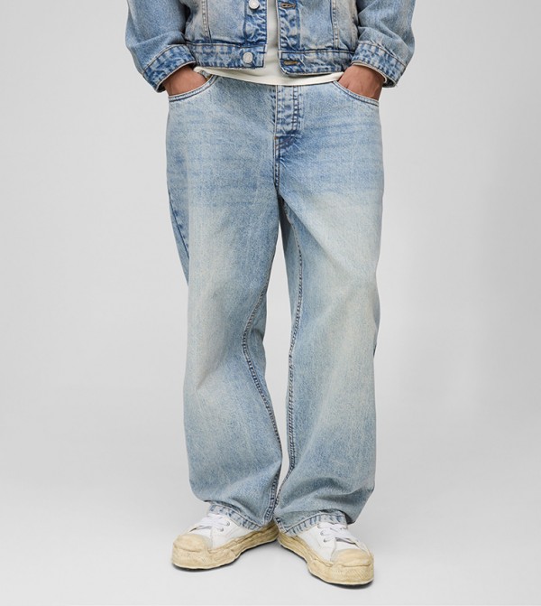 Rigid Stonewash Loose Fit Baggy Jeans